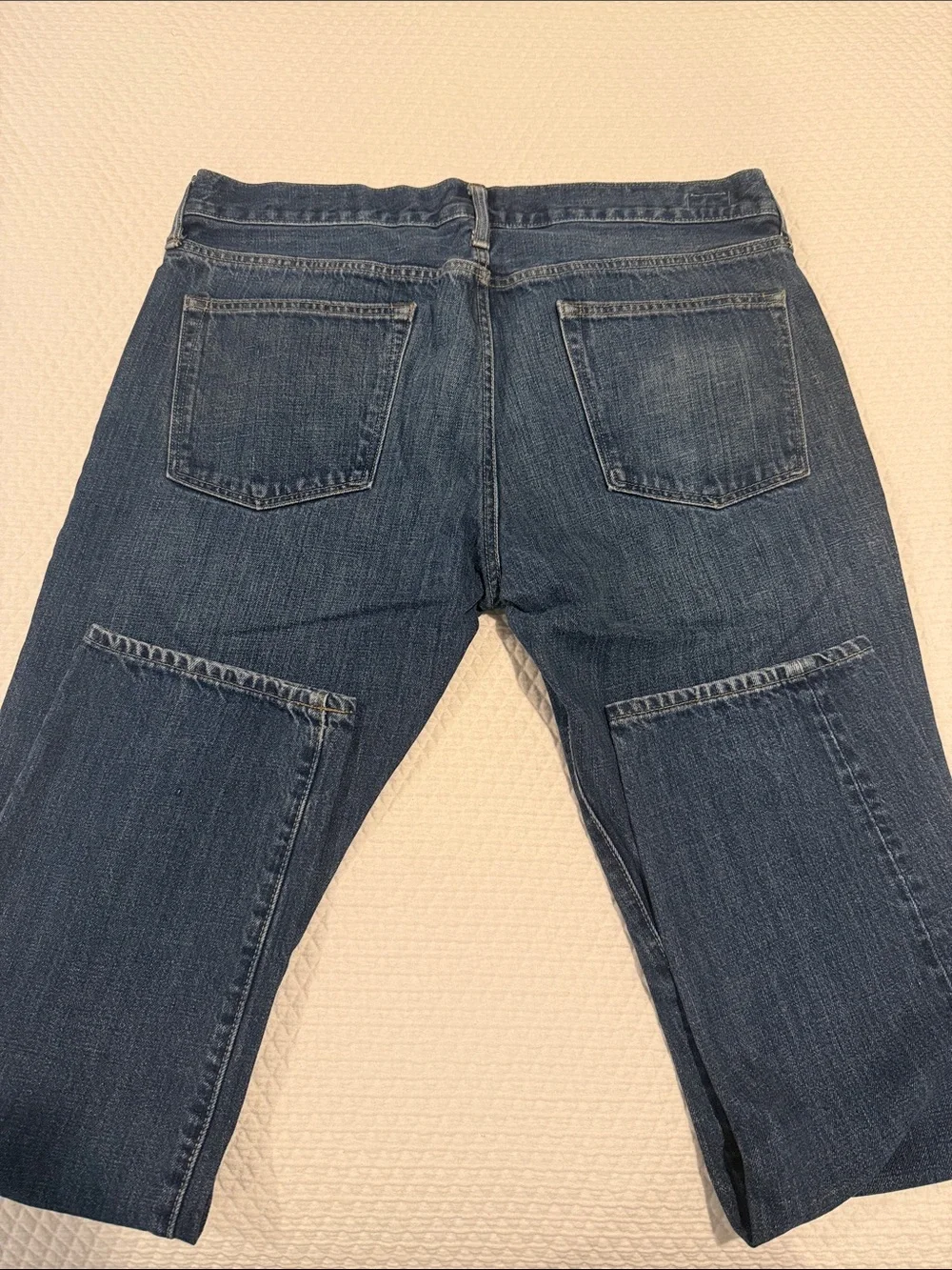 J. Crew Men's Dark Blue Relaxed Fit Jeans
